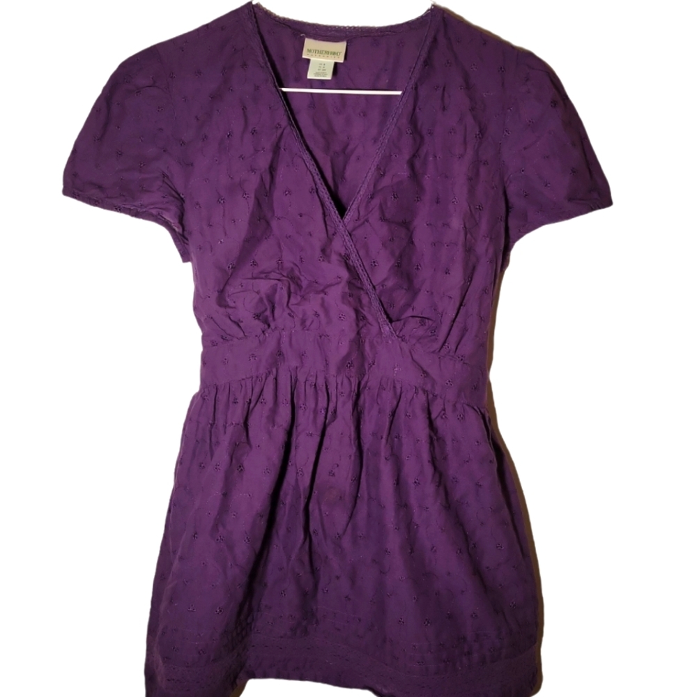 Motherhood maternity Purple top